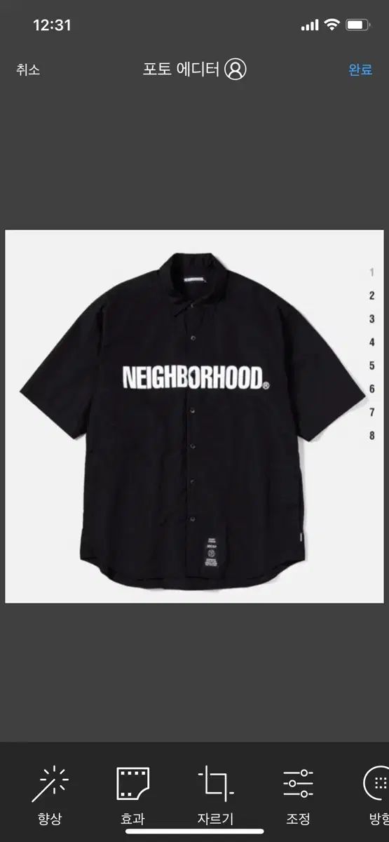 neighborhood trad c-shirts black [M]